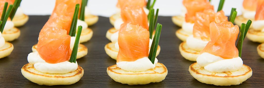 Canape Catering London Cold Smoked Salmon Bellini